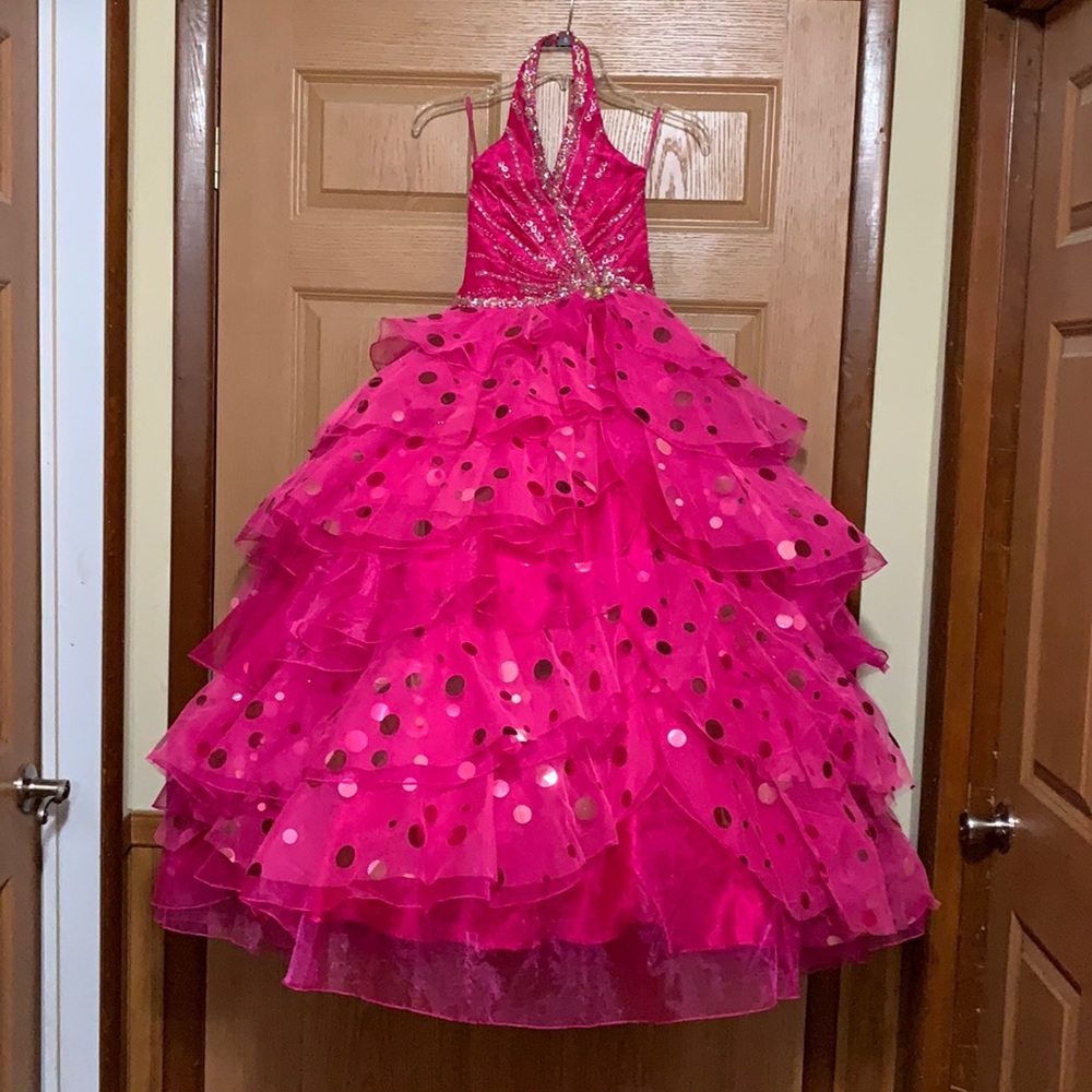 Girls Sugar size 10 pageant dress